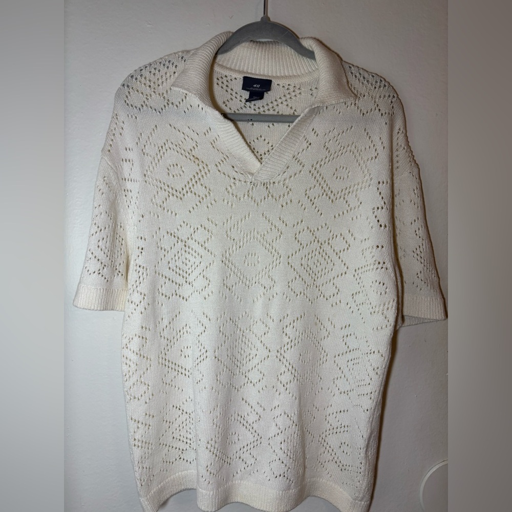 H&M Cream Cowl Neck Sweater